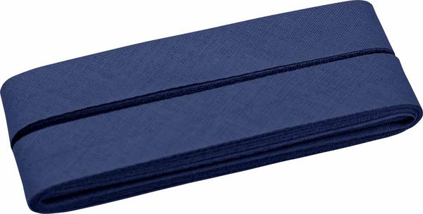 5 Meter Baumwoll-Schrägband 40/20 - blau - marine (210)