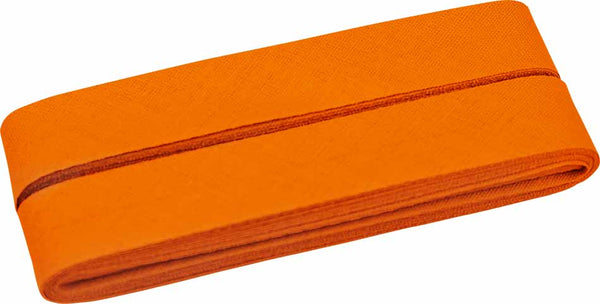 
                    5 Meter Baumwoll-Schrägband 40/20 - beige/gelb/braun - dunkelorange (695)
                  
