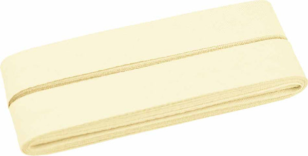 
                    5 Meter Baumwoll-Schrägband 40/20 - beige/gelb/braun - elfenbein (869)
                  