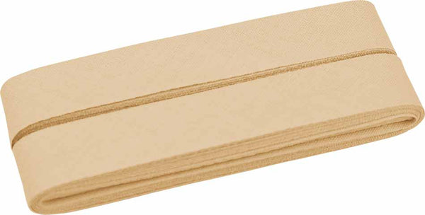 
                    5 Meter Baumwoll-Schrägband 40/20 - beige/gelb/braun - bast (888)
                  