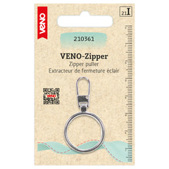 Zipper VENO Ring klein - altmessing - 210365