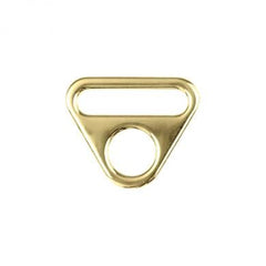 2 O-Ringe mit Steg 25 mm gold - 190119