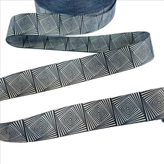 Gurtband 40mm Black & White - Design 2