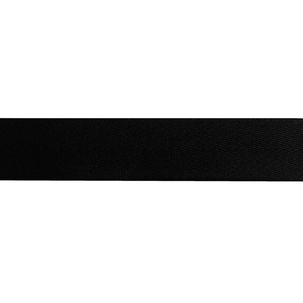 Gurtband Baumwoll Mix Herringbone - 1132 schwarz