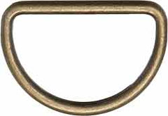 4 Halbrundringe VENO 30 mm, silber/altgold - 196975