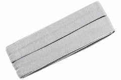 3 Meter Jersey-Schrägband 40/20 - weiß/grau/schwarz