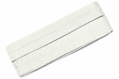 3 Meter Jersey-Schrägband 40/20 - weiß/grau/schwarz