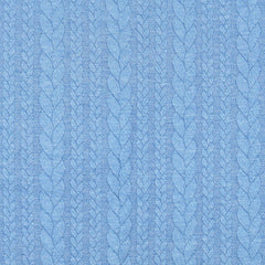 Zopfstrick Jacquard Fenja - 5027 blau