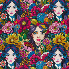 Half Panama Digital Frieda Flower