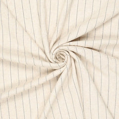 Viskose Leinen Crepe Stripes