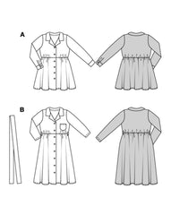 Schnittmuster burda kids - Kleid 9206