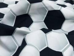 Baumwoll Popeline Digital Fußball