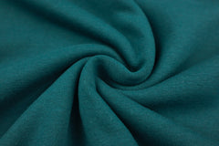 Reststück: 0,70m - Alpenfleece Uni petrol