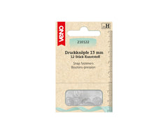 12 Annäh-Druckknöpfe KST transparent VENO - 13 mm - 210122