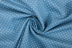Reststück: 1,40m - Baumwolle  Petits Dots blau