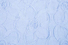 Baumwoll Mix Mini Stripe Babyblue Flower