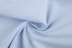Baumwoll Mix Mini Stripe Babyblue