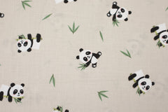 Baumwollstoff Pandas