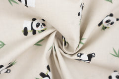 Baumwollstoff Pandas