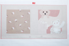 Panel Baumwollstoff Knisterbuch by Qjutie
