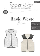Schnittmuster Fadenkäfer Damen Basic Weste