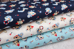 Baumwoll Popeline Little Ones Pirates