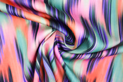Baumwoll Satin Digital Abstrakt Multicolor