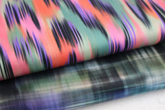 Baumwoll Satin Digital Abstrakt Multicolor