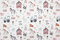 Baumwolljersey Bauernhof Fräulein von Julie 3946
