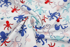 Baumwolljersey Bunte Kraken