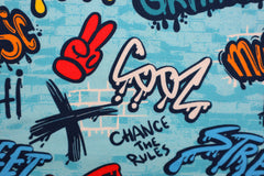 Baumwolljersey Digital Graffiti