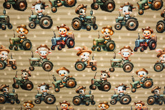 Baumwolljersey Digital Cute Farmers