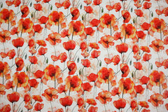 Baumwolljersey Digital Mohnblumen Fräulein von Julie