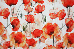 Baumwolljersey Digital Mohnblumen Fräulein von Julie
