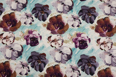 Baumwolljersey Digital Oil Painted Flower