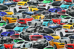 Baumwolljersey Digital Fast Cars by Poppy
