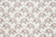 Baumwolljersey Mini Elefanten