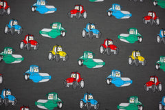 Baumwolljersey Niklas Fahrzeuge - grau