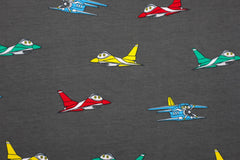 Baumwolljersey Niklas Planes - grau