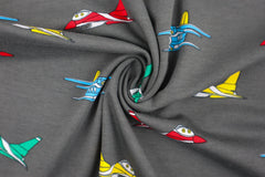 Baumwolljersey Niklas Planes - grau