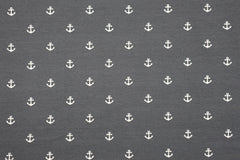 Baumwolljersey Weiße Anker