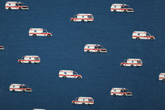 Baumwolljersey Ambulance - dunkelblau