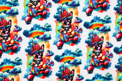 Baumwolljersey Digital Funny Mops