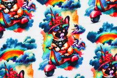 Baumwolljersey Digital Funny Mops