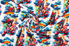 Baumwolljersey Digital Funny Mops