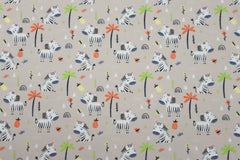 Baumwolljersey Happy Zebra