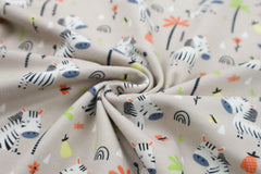 Baumwolljersey Happy Zebra