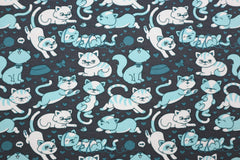 Baumwolljersey Cute Kitty