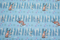 Baumwolljersey Lizenz Frozen Olaf & Sven