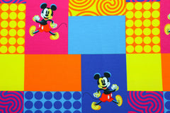 Baumwolljersey Lizenz Mickey Mouse Patchwork